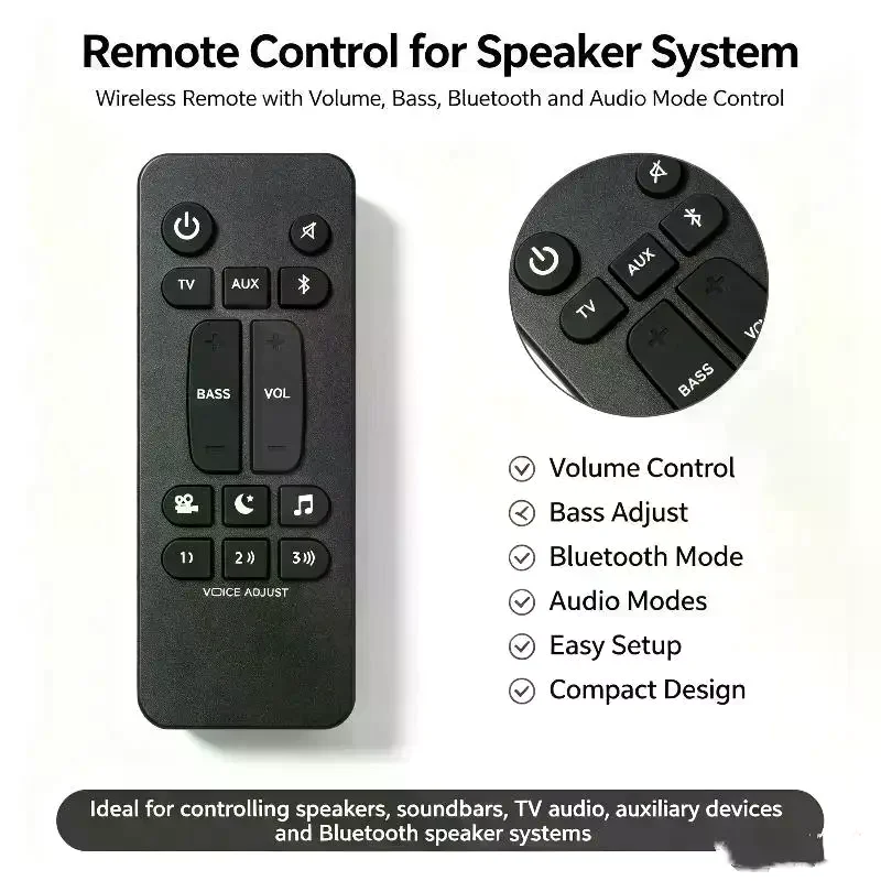 1Pcs Sound Speaker Remote Control RE6214-1 RE62141 For Signa S1 S2 S3 S4 Spare Parts For Polk Audio