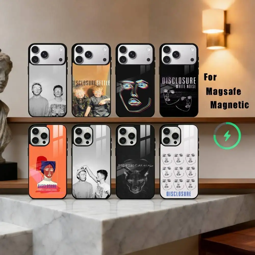 

Deep House D-Disclosure Band Phone Case For iPhone17,16,15,14,13,12,11 Plus,Pro Max Magnetic For Magsafe Wireless Charging