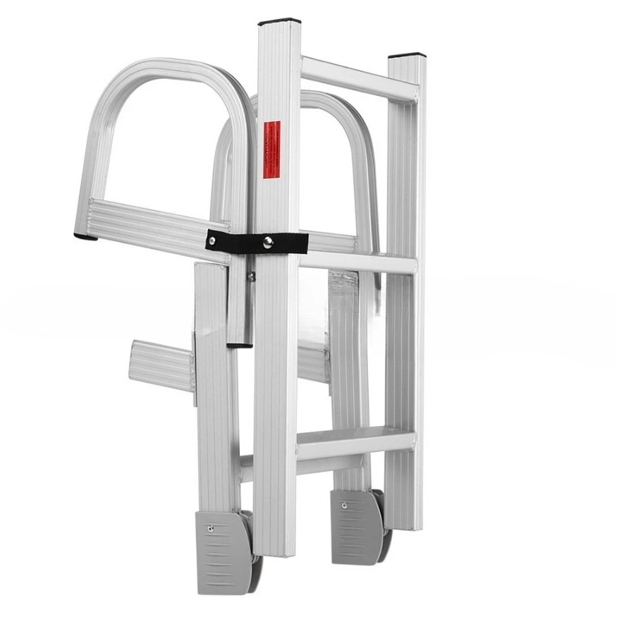 Marine launching aluminum ladder folding ladder, deck ladder yacht hardware accessories