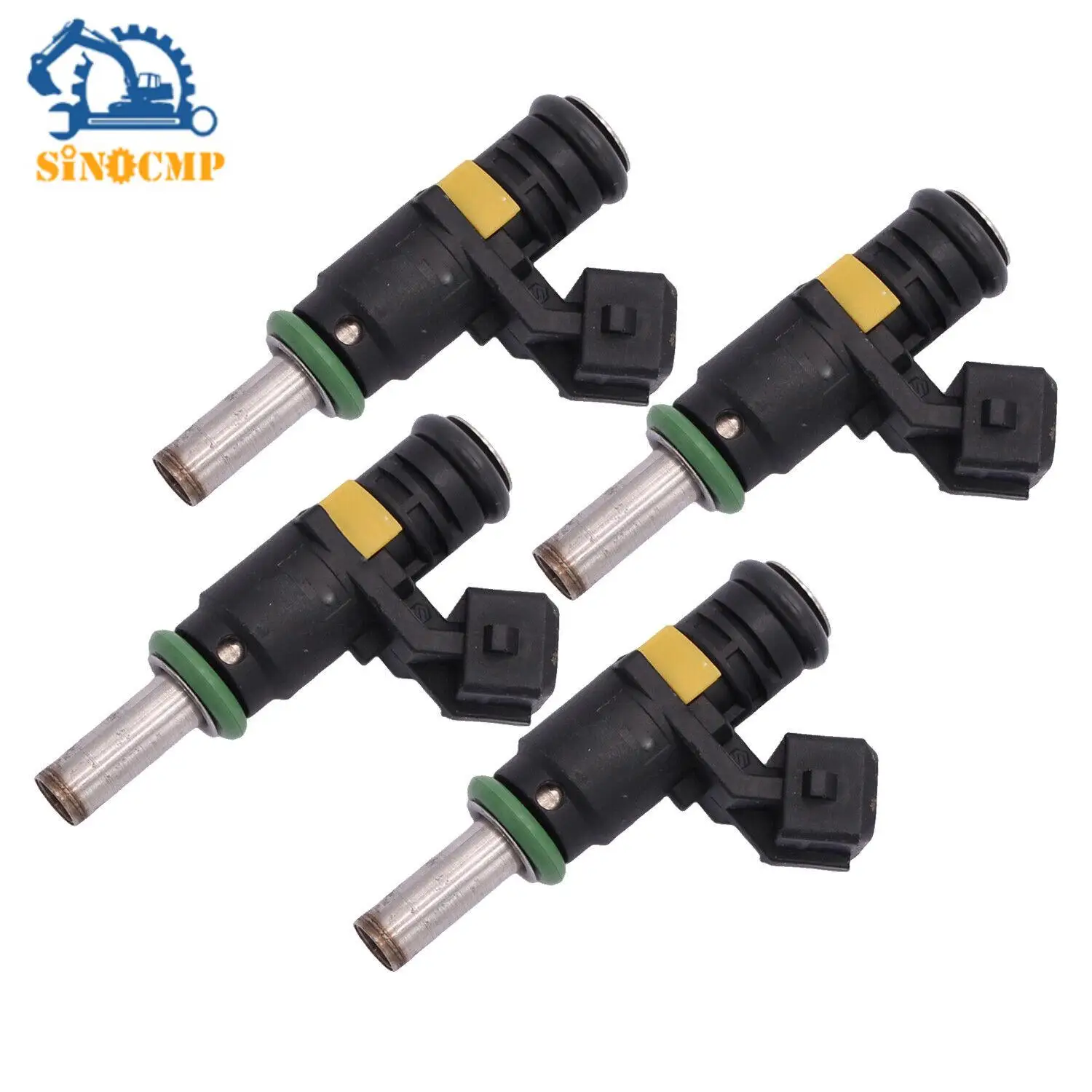 4PC 4-Stroke Injector for Mercury Quicksilver 150HP 8m6002428 Excavators Professional Replacement Parts