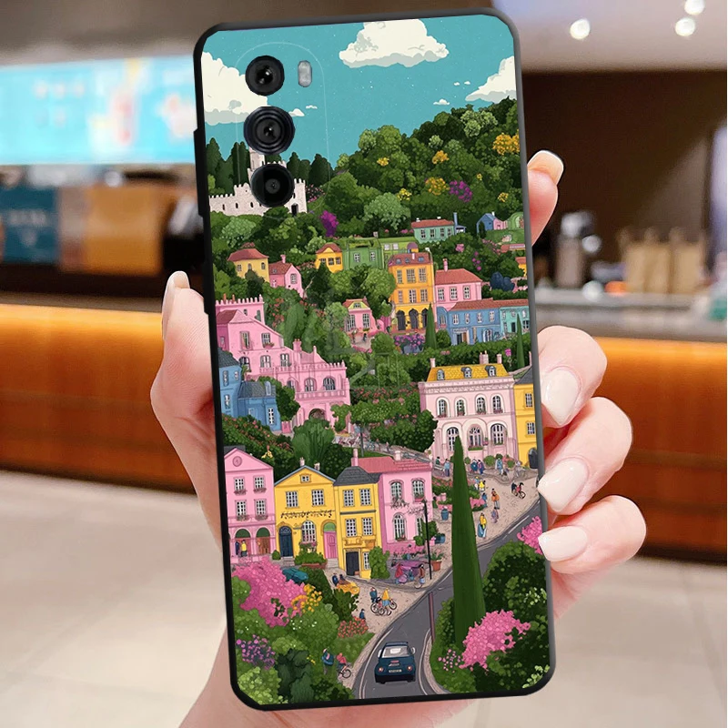 Чехол для телефона Motorola Edge 50 40 Pro 60 50 40 30 Ultra Neo Fusion Moto G Play G Stylus G Power G France Art Tree Sceneary