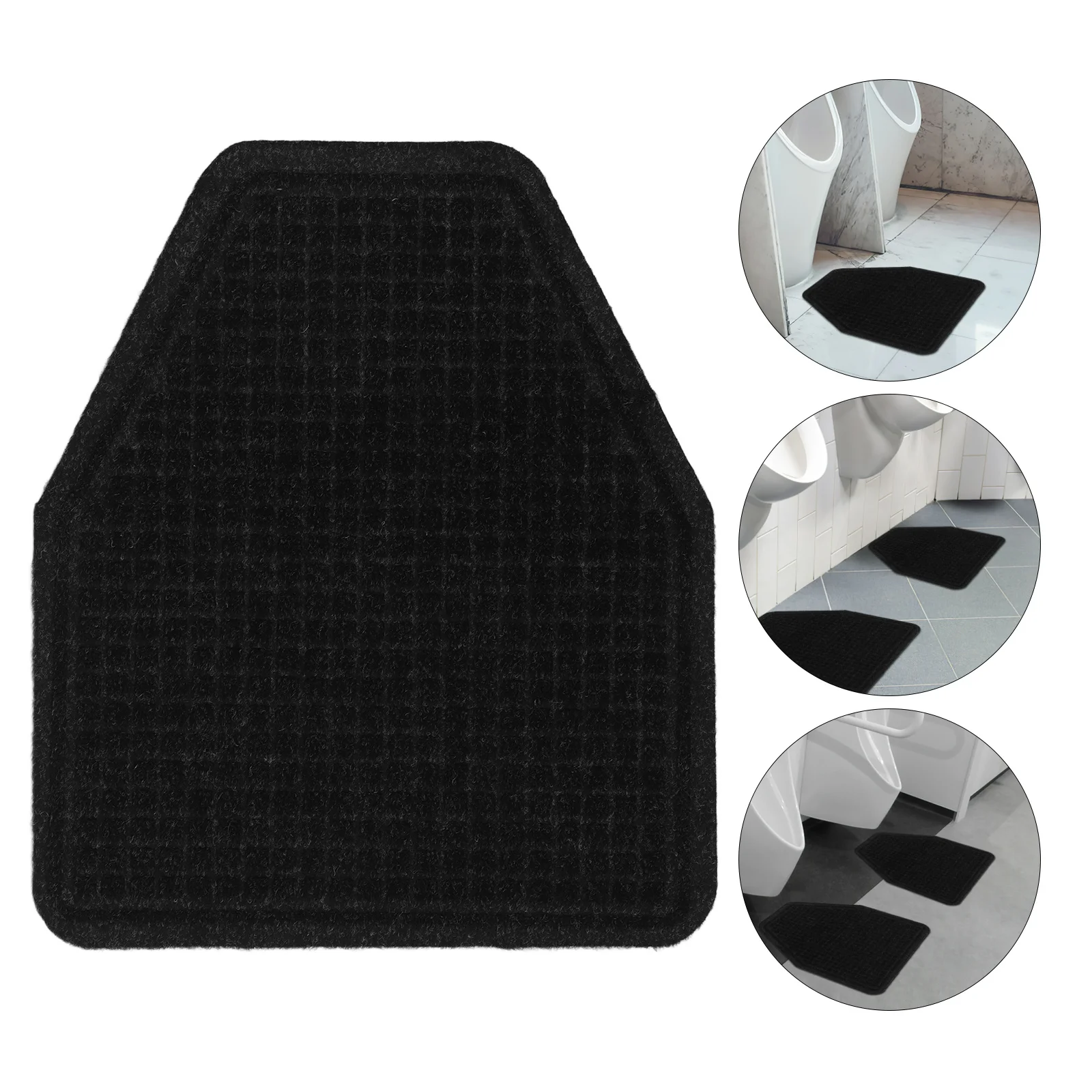 

Wide Application Urinal Mat for Men Bathroom Anti-Slip Absorbent Non-Skid Durable Reusable Washable Simple Urinal Mat