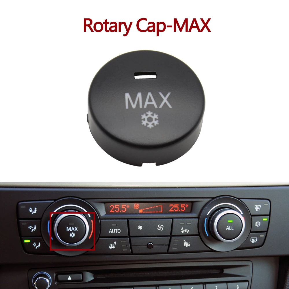 Car Dashboard Air Conditioning Ventilation Control AC Button For BMW 1 3 X1 X3 Series E81 E82 E87 E88 E84 E90 E91 E92 E93 F25