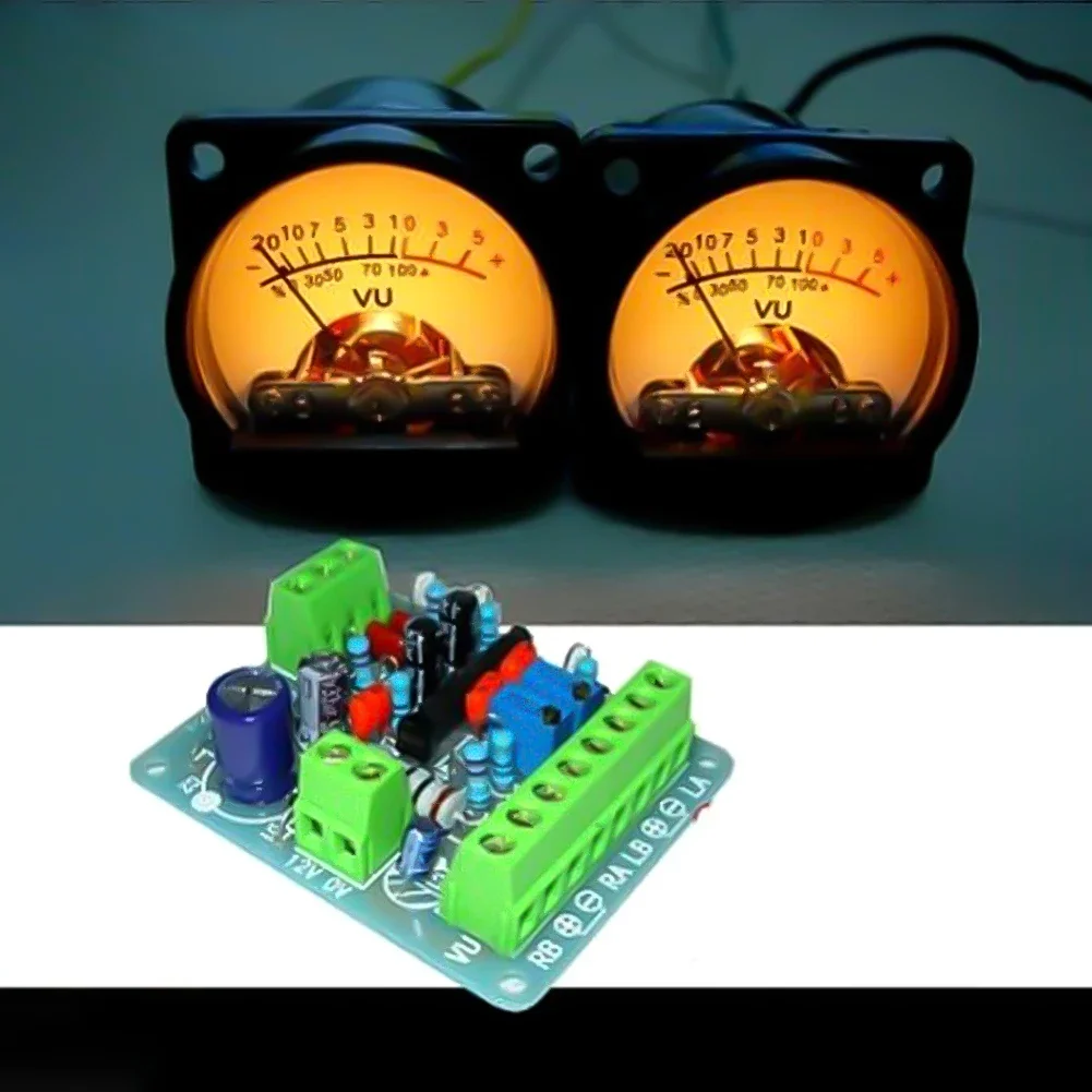 Panel VU Meter Warm Back Light Recording VU Panel Meter VU Meter Audio Level Amp Meter