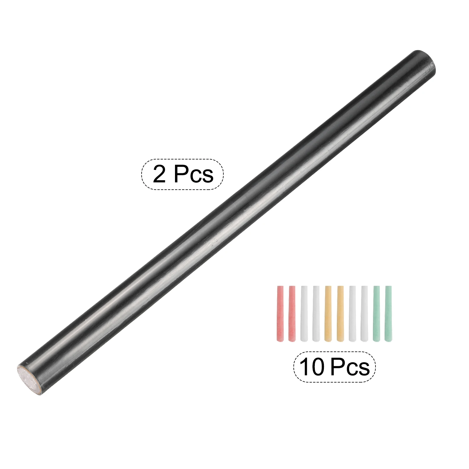 2Pc Blackboard Dry Erase Board Sticker Wall Sticker 79"x24" Self Adhesive Backing Roll with Chalk for Wall Office Home Classroom