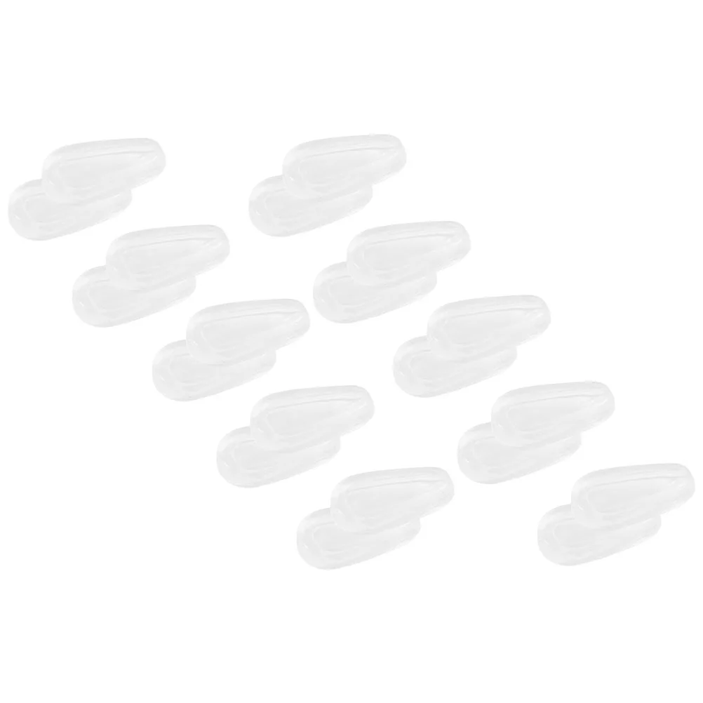 

10 Pairs Glasses Nose Pads Eyeglass Supplies Anti-skid Cushions Anti-slip Silicone Grips Aunglasses