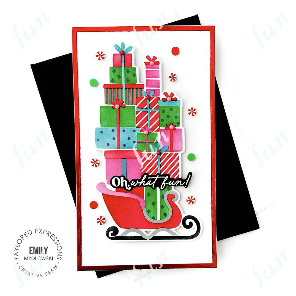 Scattered Holiday Blooms Metal Cutting Dies for Layering Stencils DIY Scrapbooking Album Christmas Stamps Embossing Paper Card