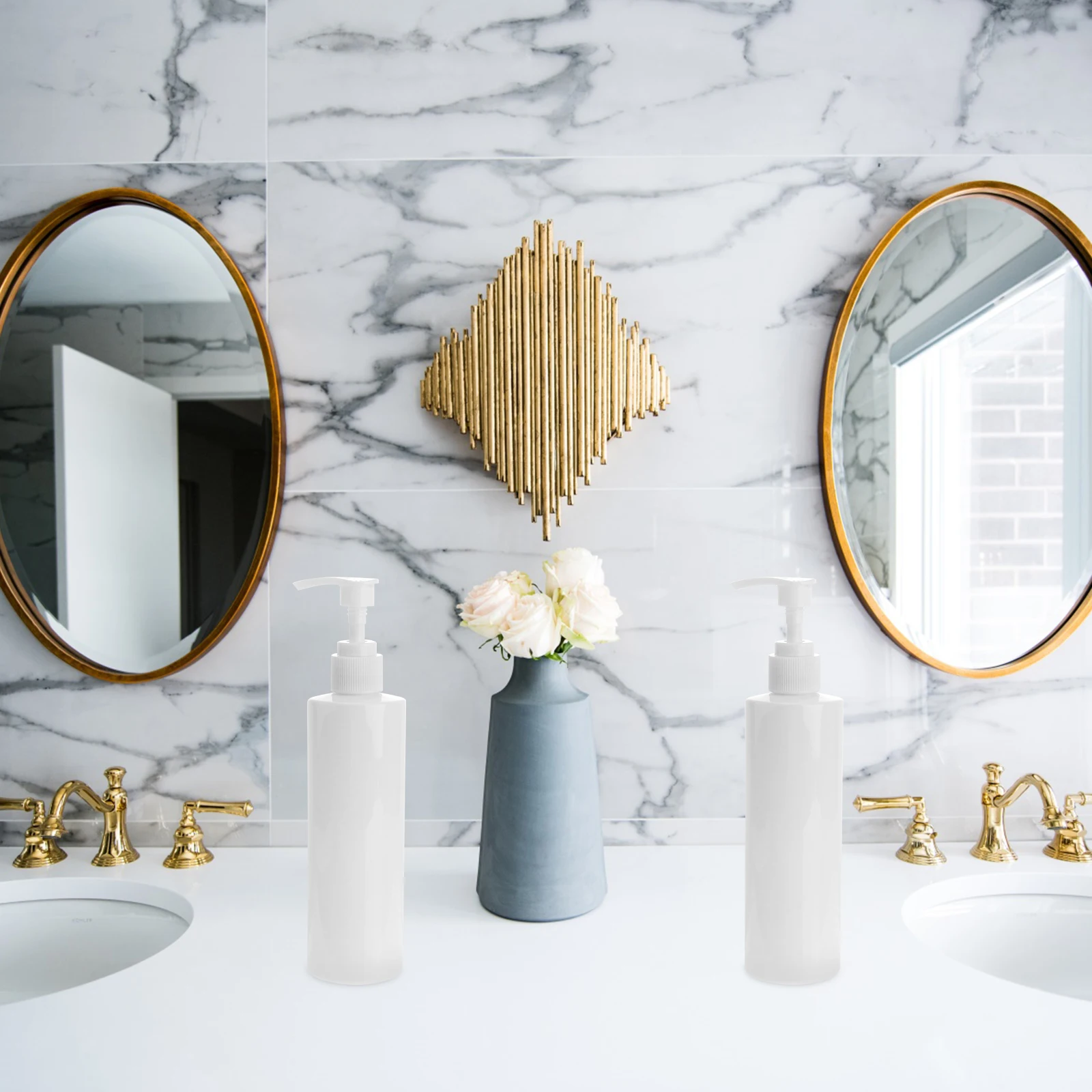 4 個スパイラルポンプボトルポータブル再利用可能なトラベルサイズシャンプー液体石鹸ディスペンサー環境に優しい家庭用詰め替え可能