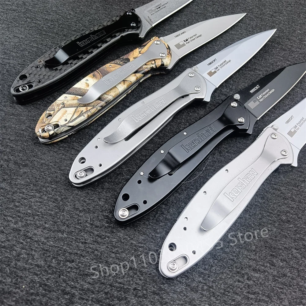 2024 Newest 1660 Ken Onion Leek Assisted Flipper Folding Knife Easy To Carry Pocket Knife Outdoor Hunting Camping Survival Tool