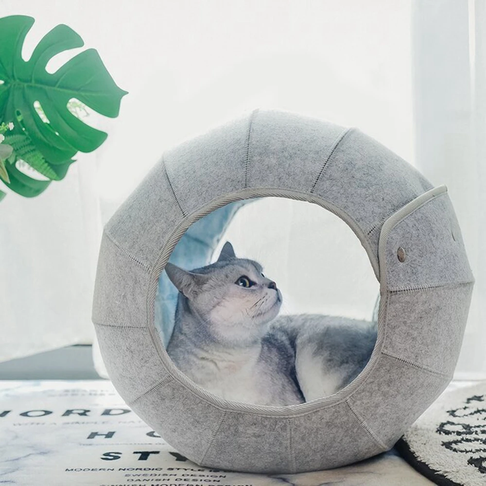 Cat Tunnel Tube Cute Shell Cat Bed Cat Toy Ball Interactive Multi-Function Portable Soft Warm 8in1 Cat Toy Balls Pet Accessories