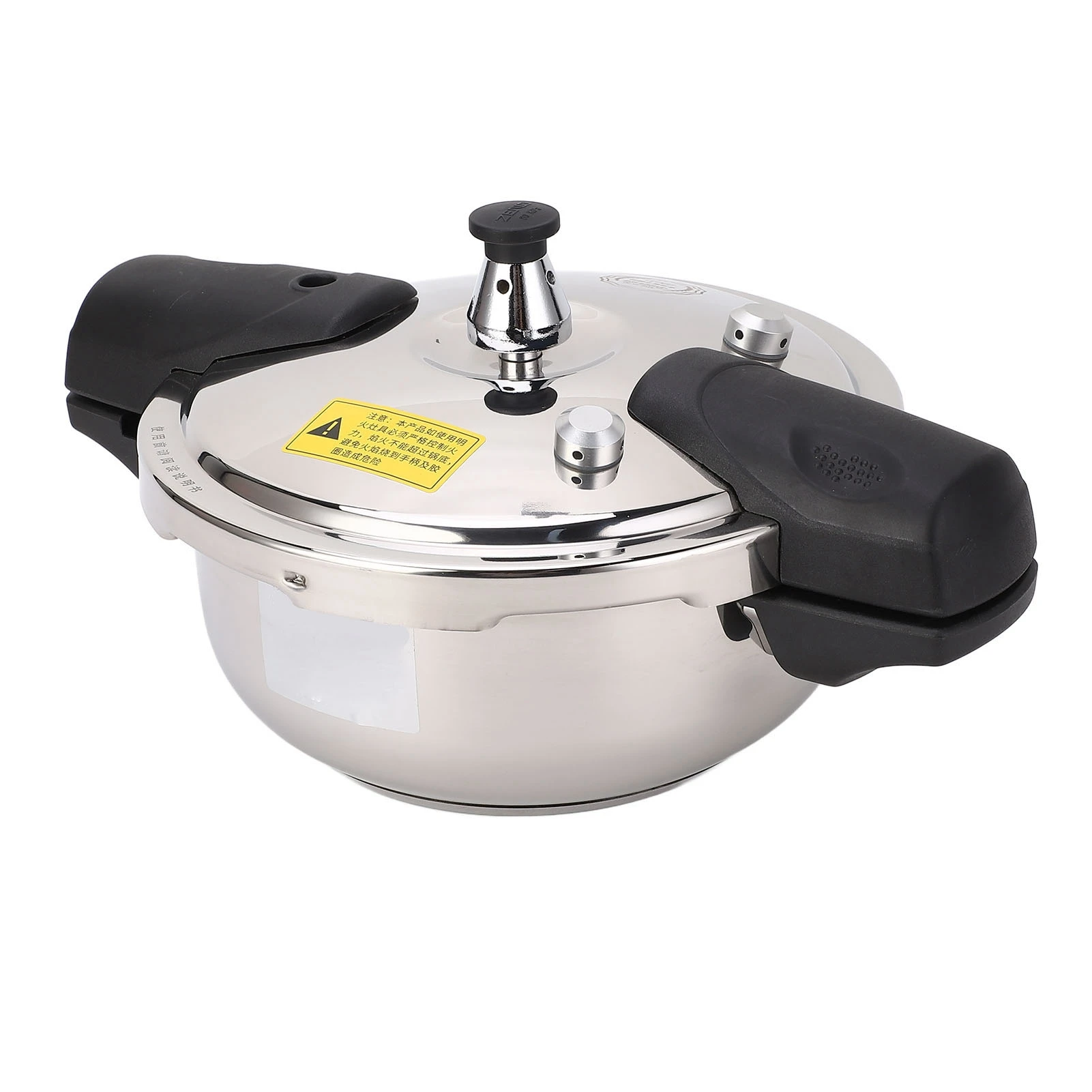 1.8 L Stainless Steel Mini Pressure Cooker Safe Explosion Proof Cooking Pot Oyster Fish Head Pot for Gas Stove Kitchen Accessory