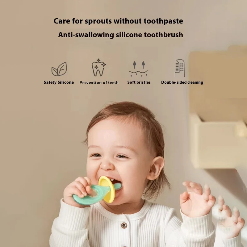 فرشاة أسنان ذات شعيرات ناعمة للأطفال، مقبض غير قابل للانزلاق، فرشاة أسنان ذات شعيرات ناعمة وكثيفة للغاية، للعناية باللثة للأطفال