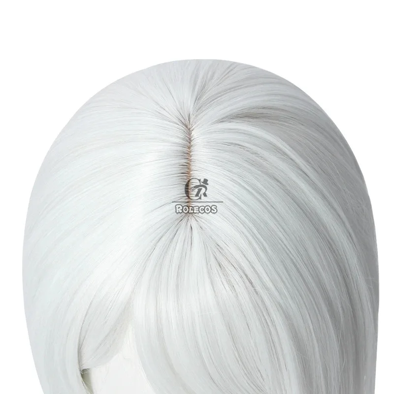 ROLECOS Game NieR Kaine Косплей Парик NieR Reincarnation Kaine Косплей Парик Женские Головные Уборы 30 см Белые Синтетические Волосы Термостойкие