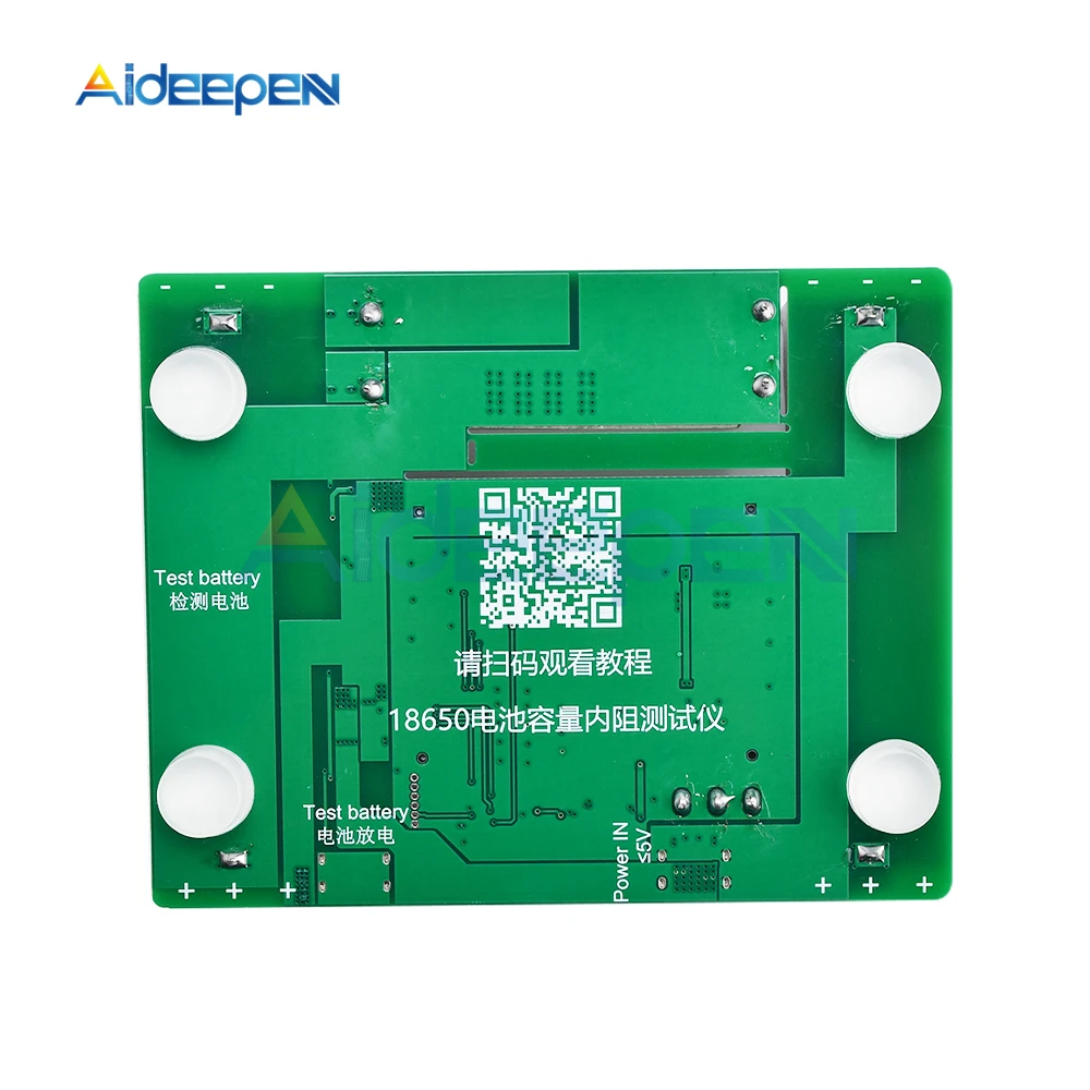 Display a LED a 4 Bit 0.56 \'\'modulo Tester di capacità della batteria al litio 18650 128 x64 display LCD test di capacità della banca di