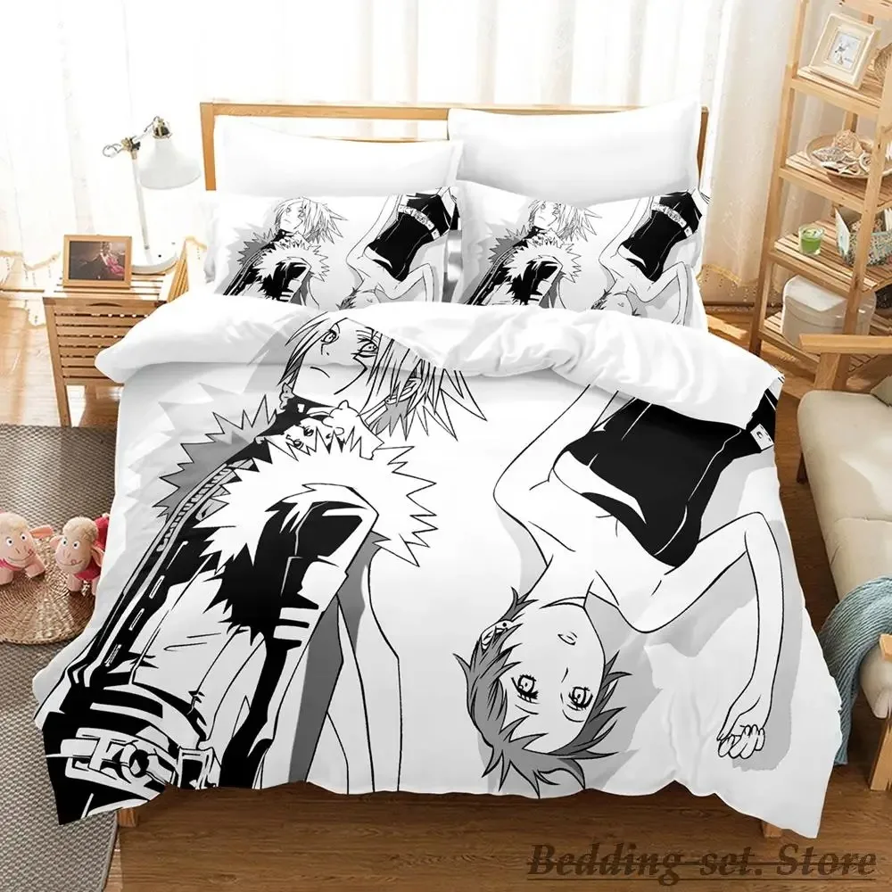 New D.Gray-man Bedding Set Single Twin Full Queen King Size Bed Set Adult Kid Bedroom Duvetcover Sets Anime parure de lit Bed