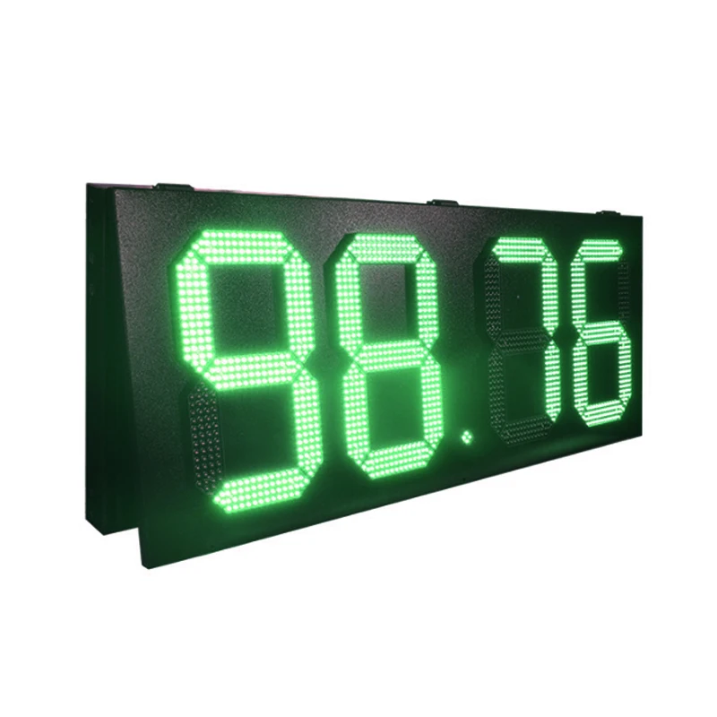 Custom Made ''Inch Led Benzinestationteken Pcb Led Olie Prijs Scherm Rood/Groen/Geel/Wit/Kleur