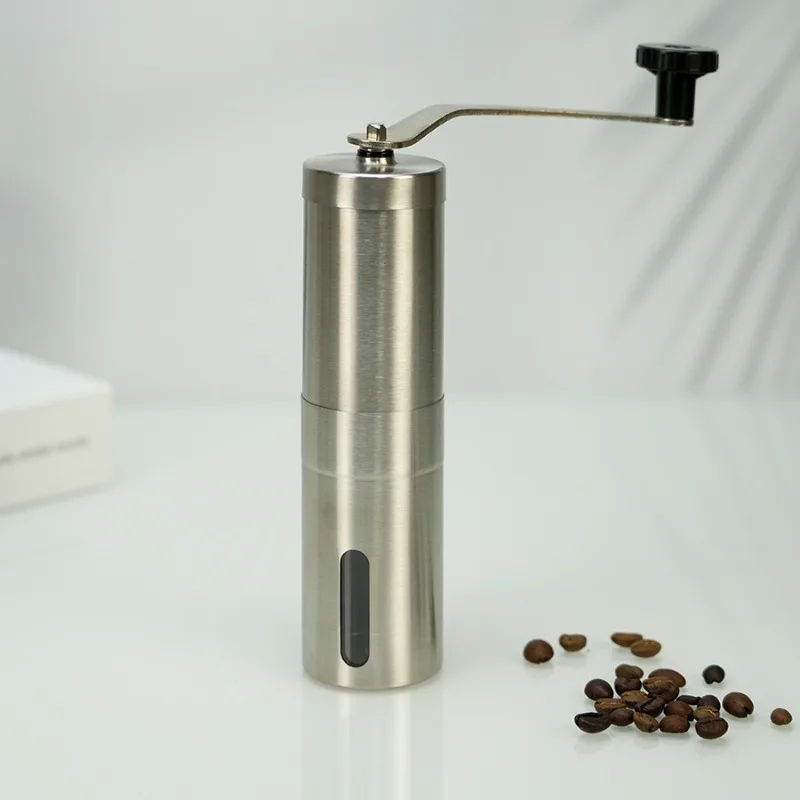 

Factory Direct Hand Crank Bean Mill, In Stock Stainless Steel Manual Coffee Grinder