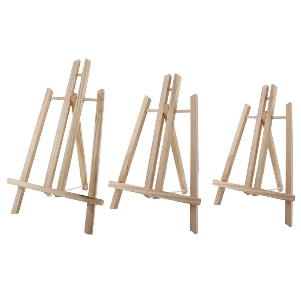 

Kids Classroom Tabletop Wooden Exhibition Art Craft Holder Painting Easel Shelf Display Stand
