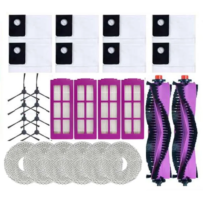 

24-Hour Delivery For Eureka J15 Pro Ultra Replacement Parts 28PCS Main Side Brush Hepa Filter Mop Cloth Dust Bag Set For Vacuum