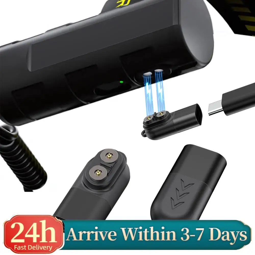 

Magnetic Tip Adapter with Overload Guard Flashlight Charging Converter Type C Magnetic Adapter for Flashlights Headlamps