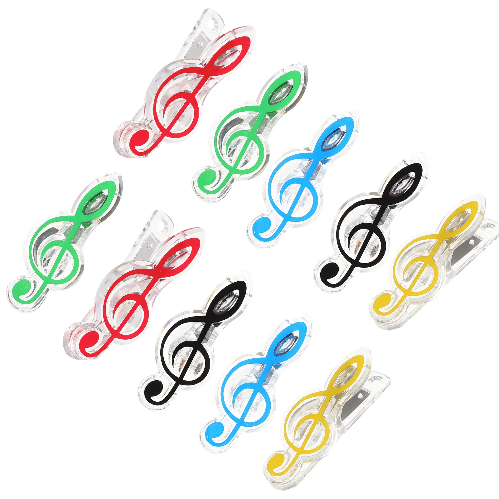 10 stks Muziekboek Clips Plastic Vel Clips Voor Piano Scores Winddicht Score Houders Praktische Muzieknoot Klemmen