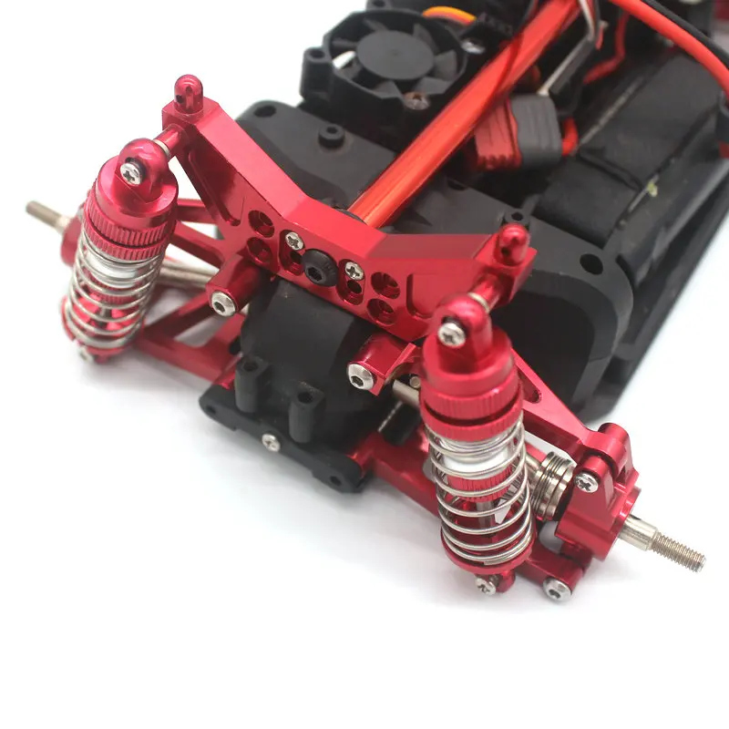 MJX 1/14 14301 14302 14303 RC Auto Metall Lenkung Tasse Oberen Unteren Schwinge Set Shock Tower Halterung Körper Post Upgrade Teile – Detail 22