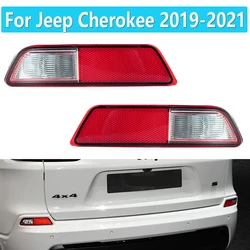 Car Rear Bumper Reflactor Light For Jeep Cherokee 2019 2020 2021 S Special Edition Tail Fog Lamp Taillights Car Accessories