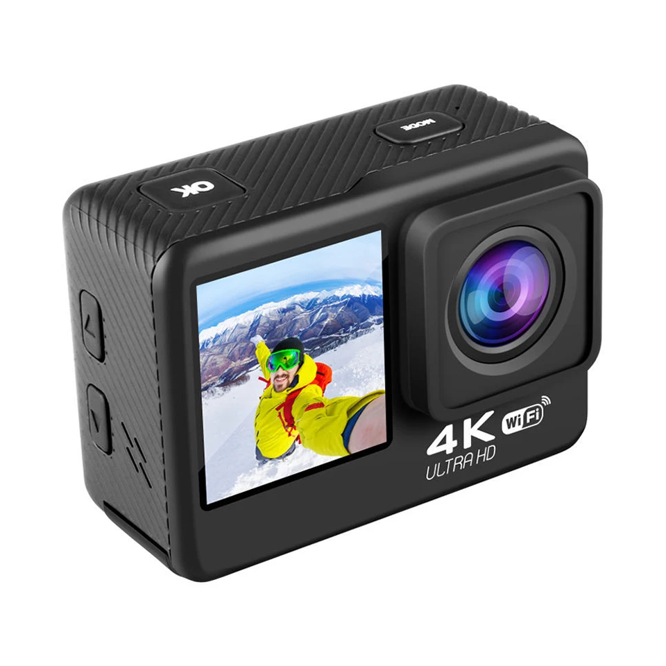 4K 24MP WIFI Action Camera Waterproof Ultra HD with EIS 30M Underwater Cam Video Recording Touch Screen 170 Degree Sport Camera