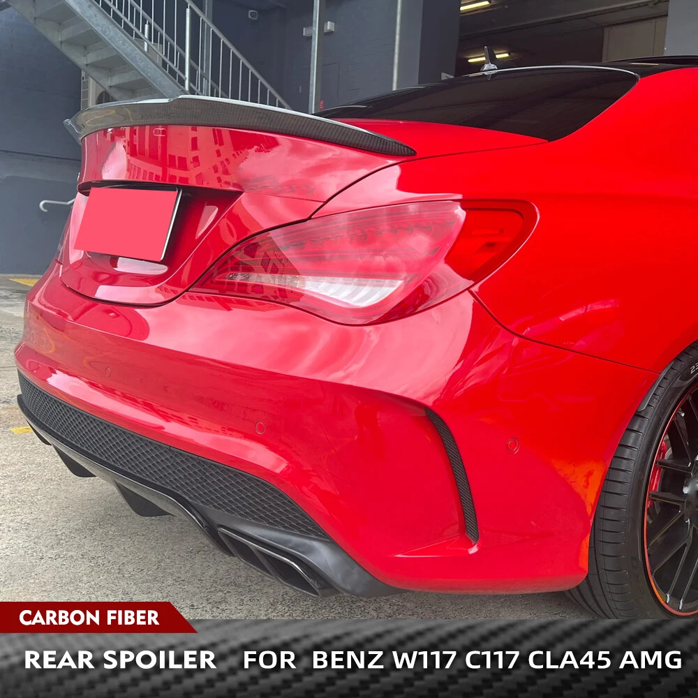 

Губа заднего багажника из углеродного волокна для Mercedes Benz CLA Class W117 C117 CLA45 AMG Sedan 2013-2018