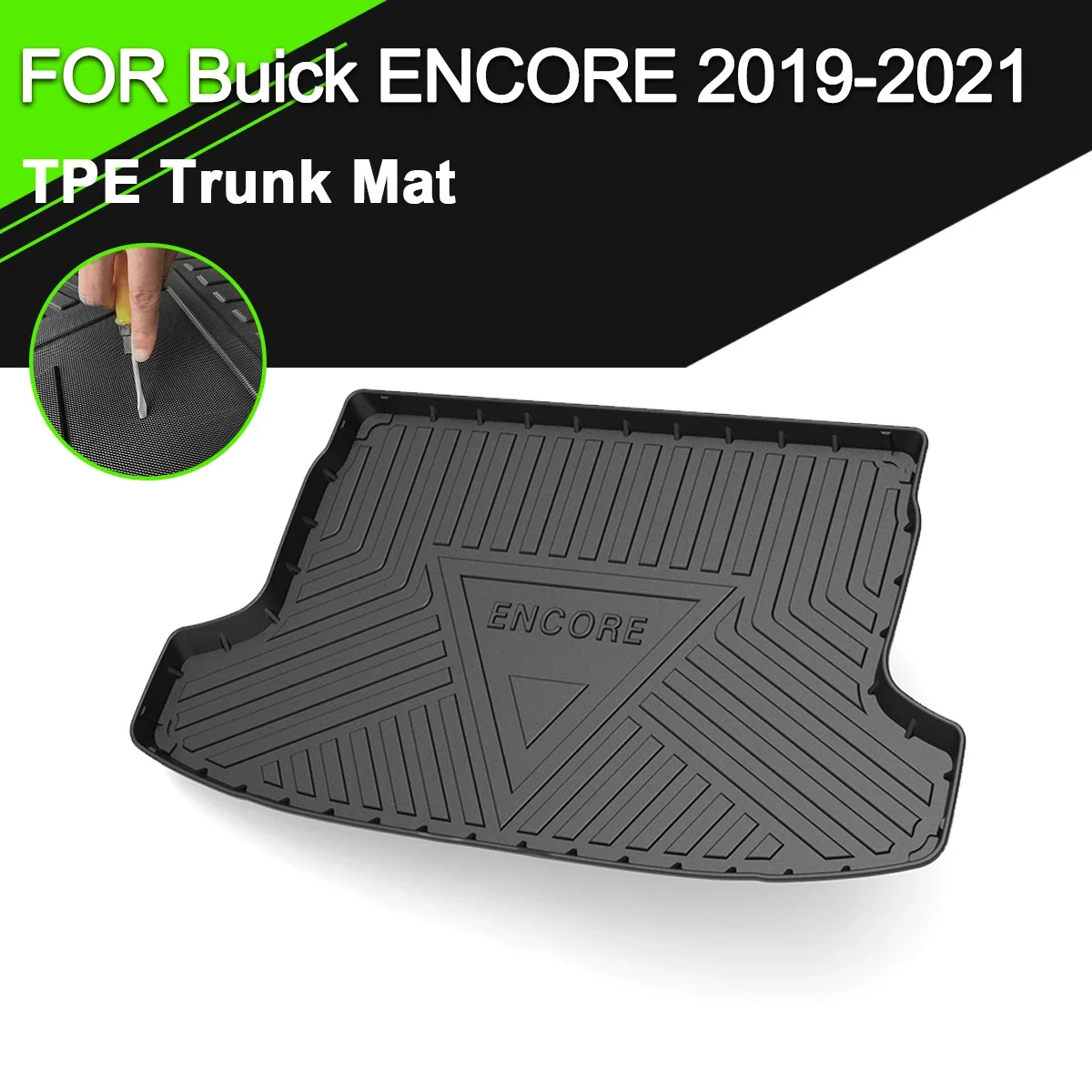 

Коврик для багажника из ТПЭ для Buick ENCORE 2019-2021, автомобильные водонепроницаемые Нескользящие резиновые аксессуары для груза