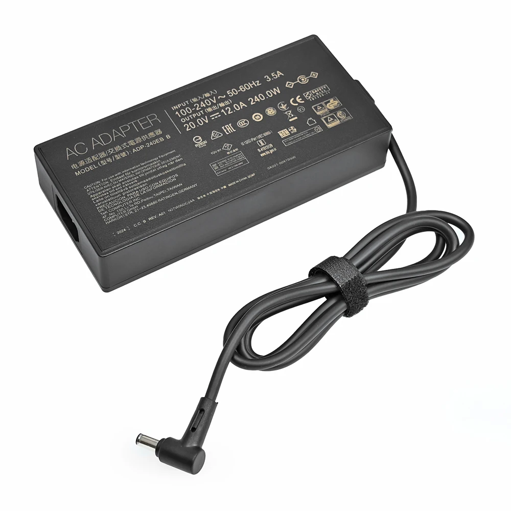 Carregador portátil para ASUS ROG 15, adaptador AC, 20V, 12A, 240W, GX550LXS, RTX2080, fonte de alimentação, ADP-240EB, 6.0x3.7mm, novo