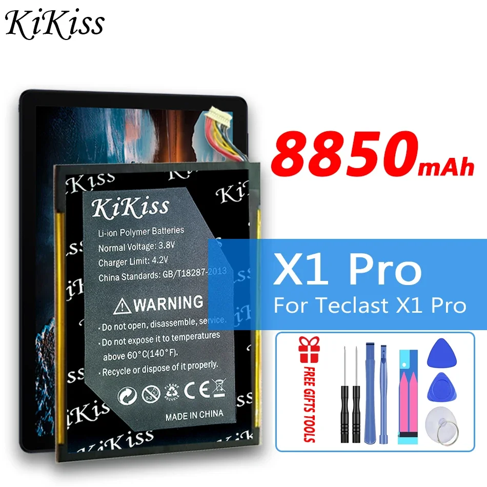 

8850mAh KiKiss Rechargeable Battery for Teclast X1 pro X1pro Batteries Replacement Accumulator AKKU Bateria