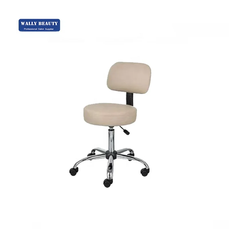 Adjustable Rolling Stool Beauty Salon Barber Chair Master Stool