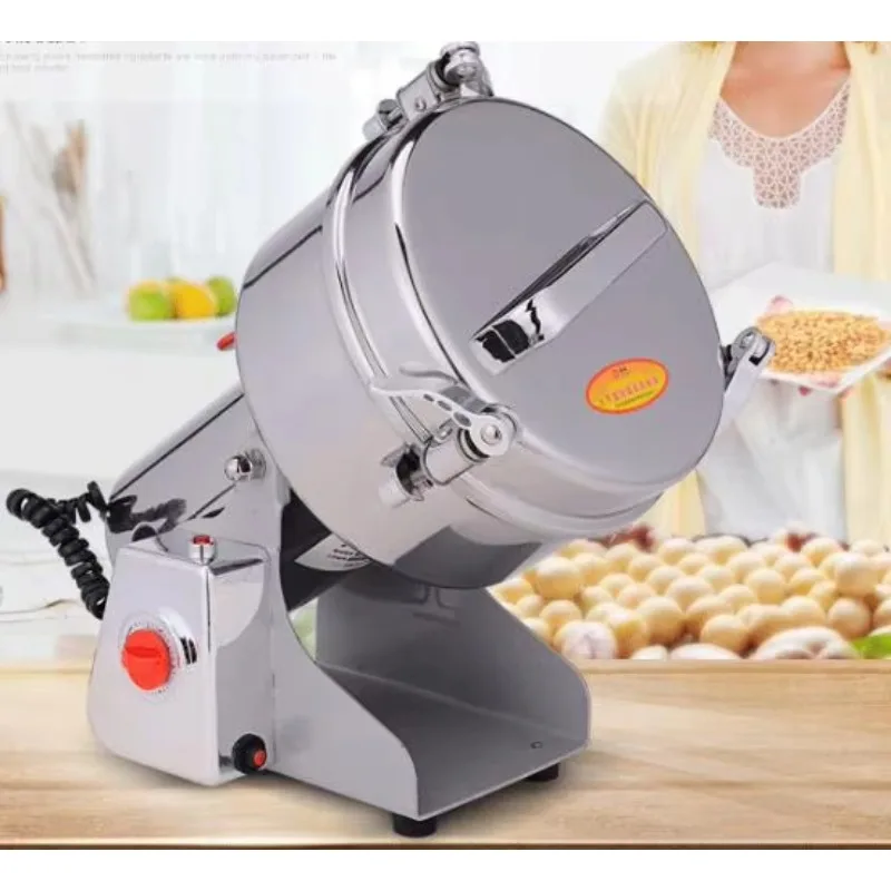 Small Home Use Electric Swing Type 1500g Dry Fruit Ginger Herb Powder Grinder