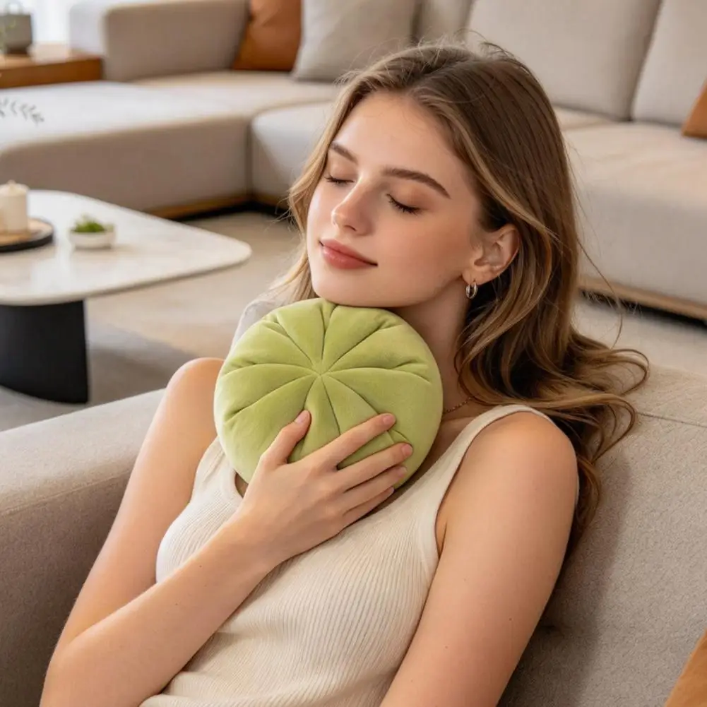 Soft Stuffed Bun Cushion Dumpling Plush Pillow with Soft Pp Cotton Filling Comfortable Baozi Cushion for Home Decor for Home