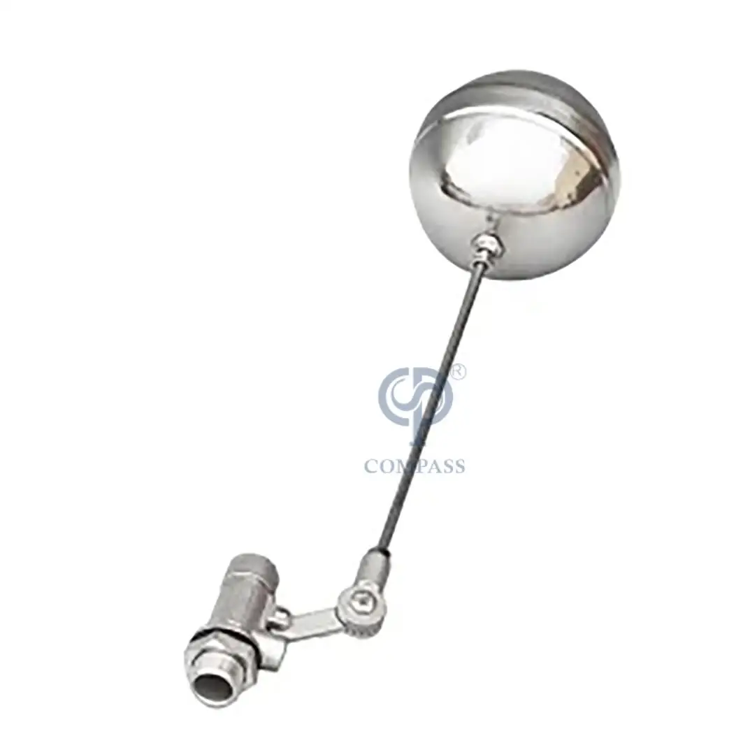 

Compass DN15 Female Thread Stainless Steel SS304 Hydraulic Ball Valve Water Tank Float Valve with OEM Customization Support