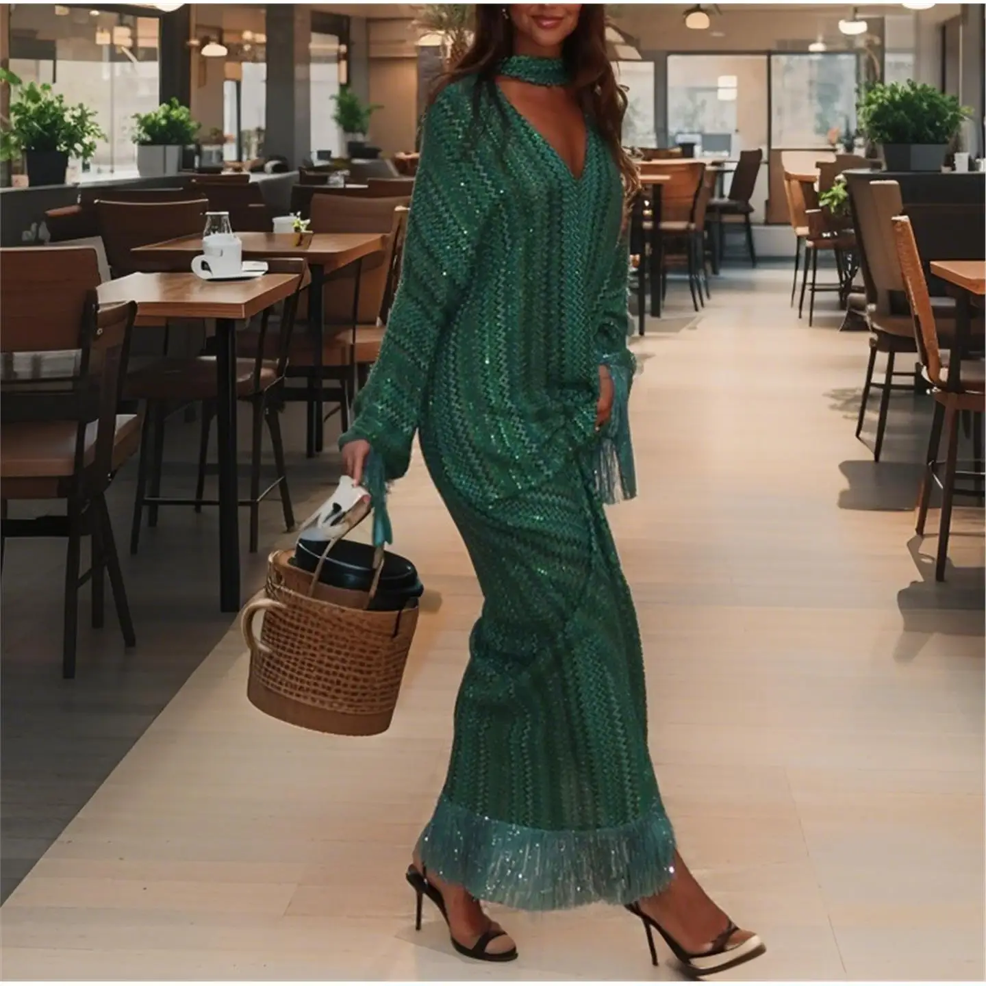 Ele Drukowana Spódnica z Frędzlami Dr Long Letnia Transgraniczna Spódnica Chińska Moda Odzież Damska CiWalk Ele Sle