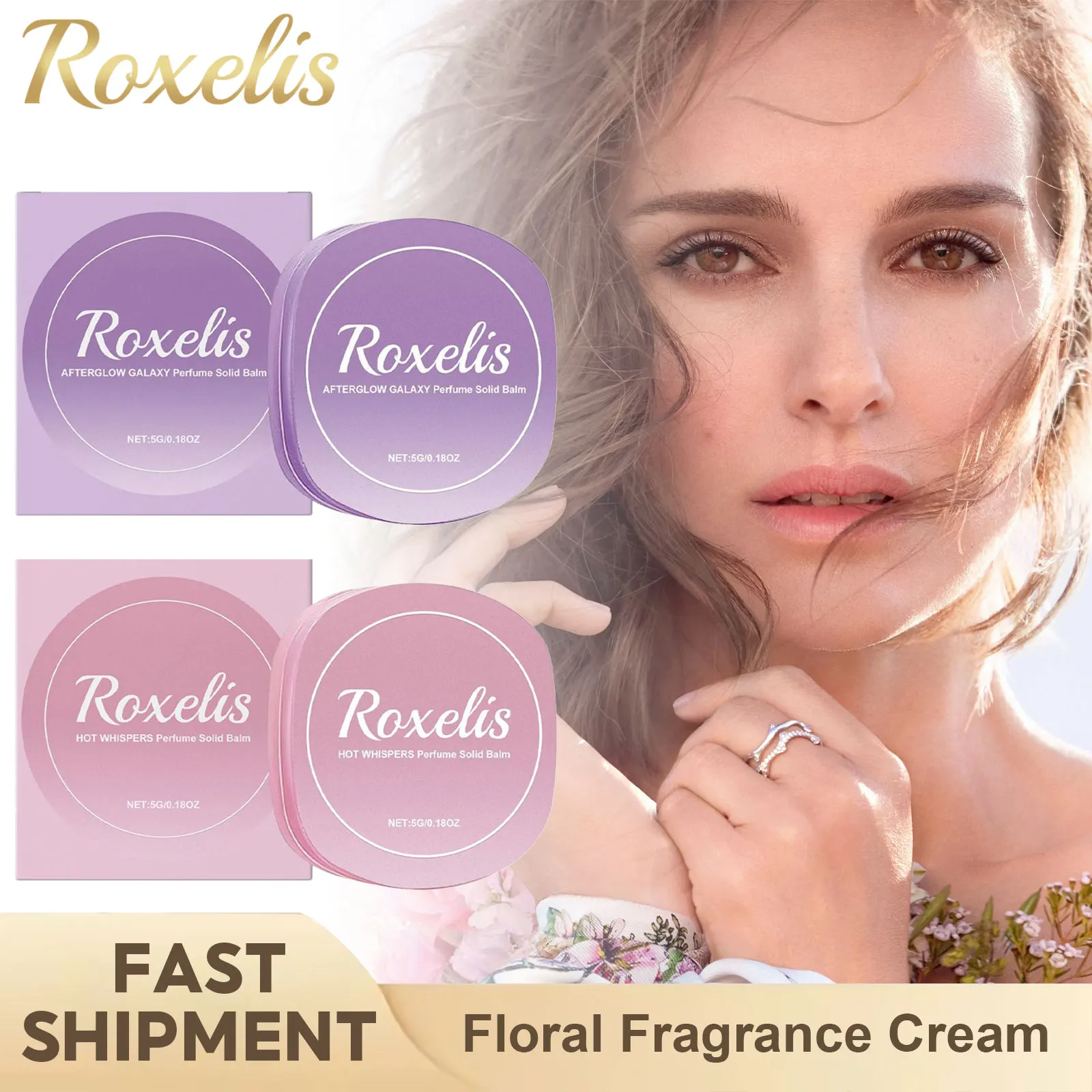 Solid Perfume Balm Rose Lavender Fragrance Release Women Charm Lasting Deodorant Floral Scent Portable Perfume For Travel Use