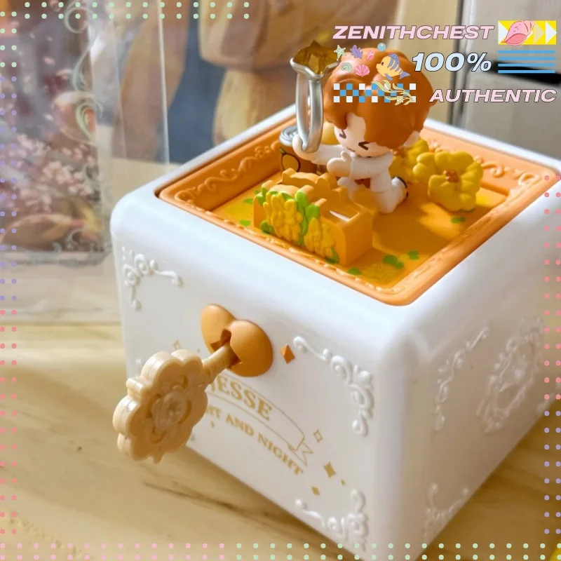 

Оригинальная фигурка POPMART Light and Night Love Flip Scene в коробке-кольце | Изысканная коллекционная игрушка-украшение, подарок-сюрприз