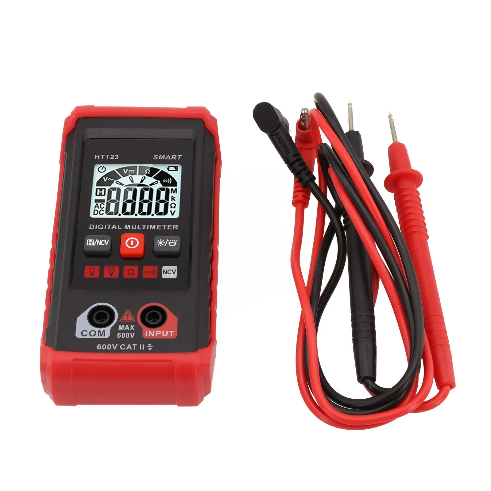 HT123 Digital Multimeter 2000 Counts Multimeter Meter AC DC Voltage Smart Multimetro Auto Range Meter Tester For Electrician