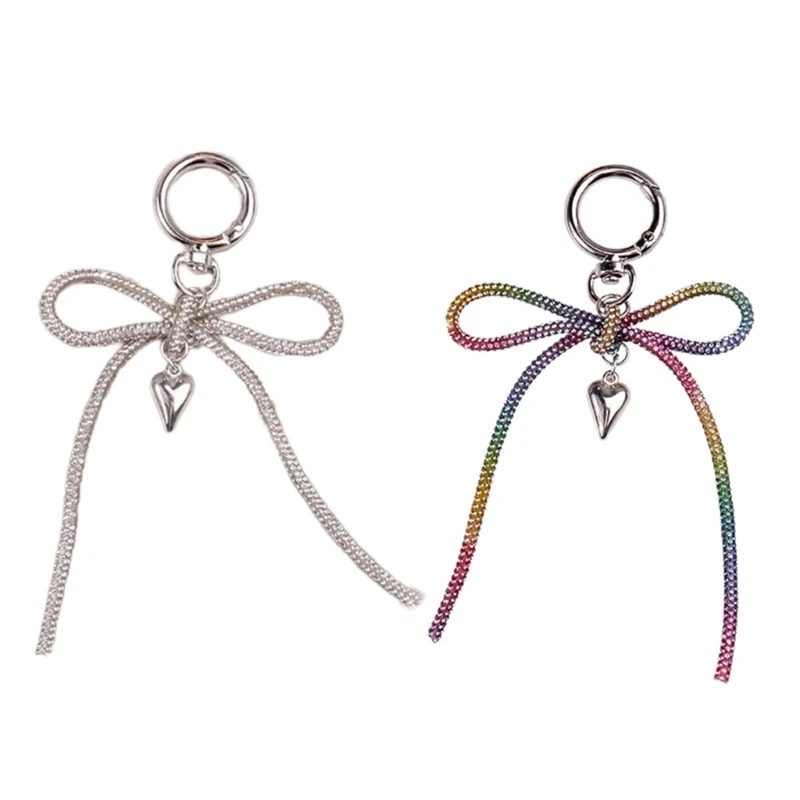 Elegant Bowknot Key Chain Elegant Bowknot Decoration Fashionable Keyring Bag Hangings Accessory