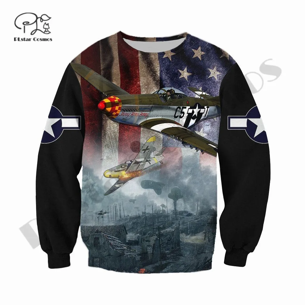 PLstar Cosmos 3DPrinted Newest Aircraft Airplane Art Unique Funny Hrajuku Streetwear Unisex Casual Hoodies/Zip/Sweatshirt Style1