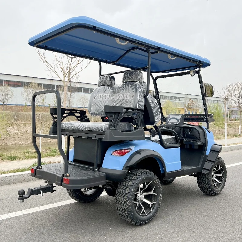انخفاض سعر العلامة التجارية المخصصة 4000/5000/7500 واط محرك تيار متردد 48/60/72 فولت 6 8 شخص الألواح الشمسية عربة جولف كهربائية الذهاب كارت الكبار