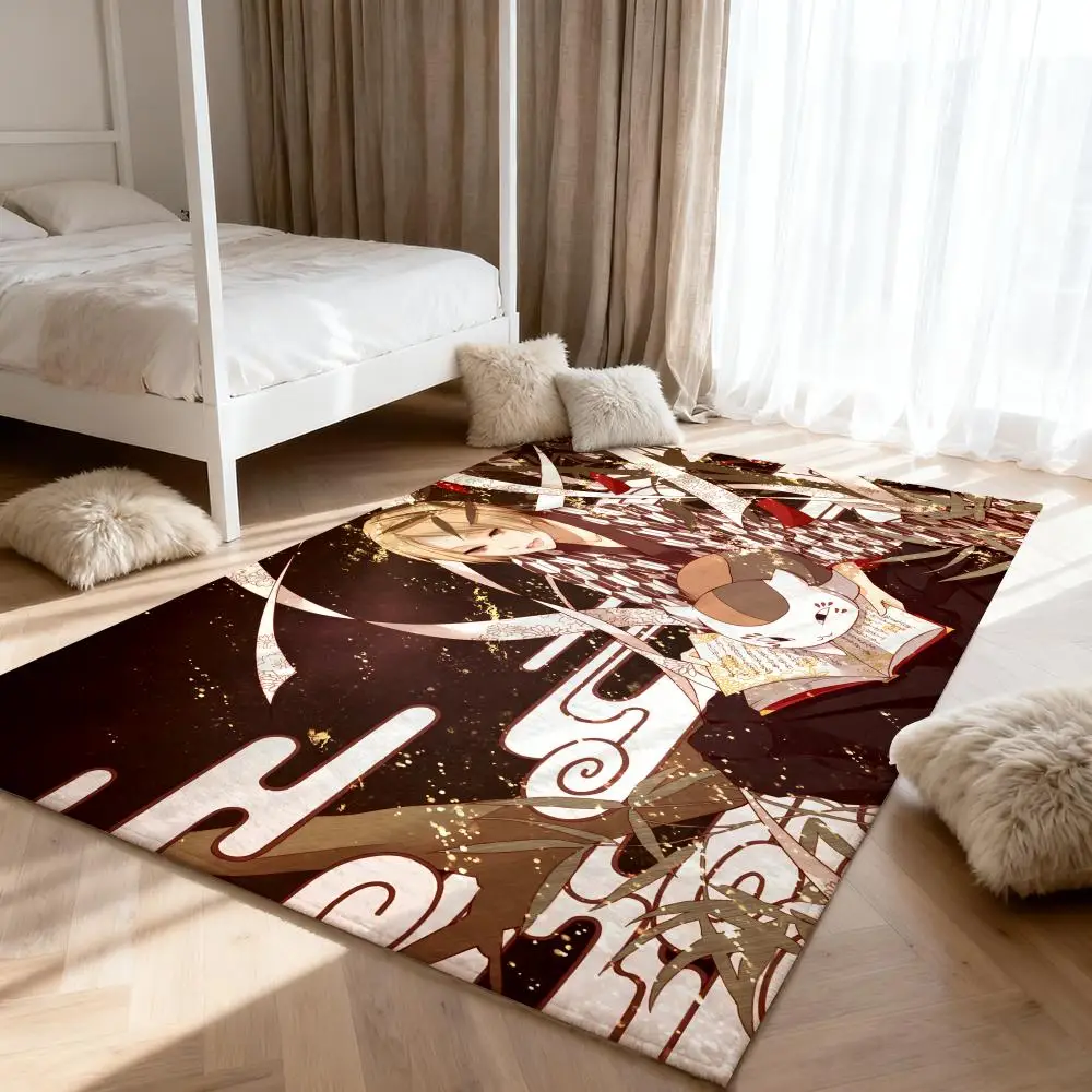 

n-Natsumes Book of Friends Floor Mat Soft Thickened Absorbent Non-Slip Bedroom Living Room Door Mat Home Decor Flannel Rugs