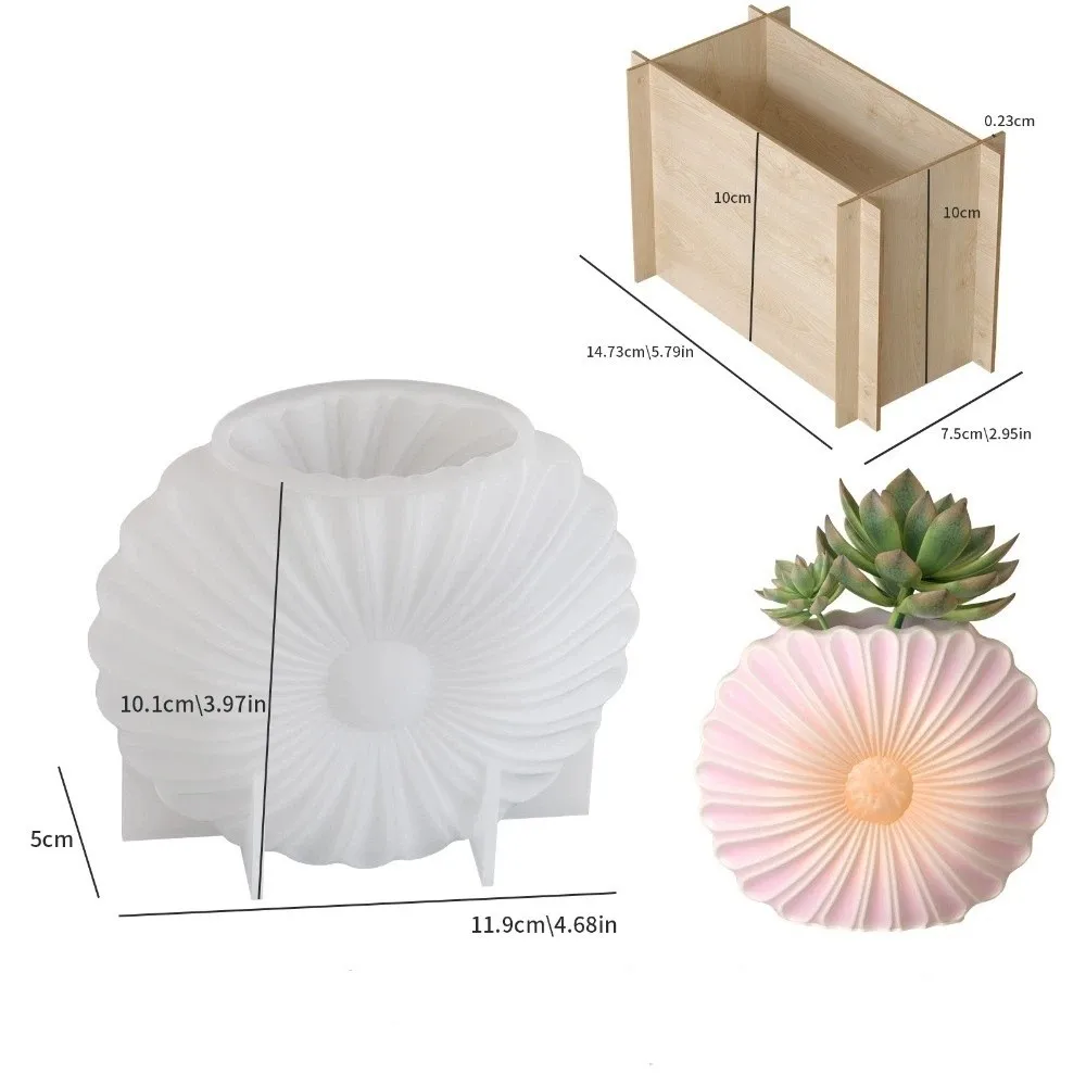 

Гипсовые поделки, силиконовая форма для вазы с подсолнечником, 3D гибкая форма для цветов, антипригарная креативная гипсовая форма, свадебные украшения