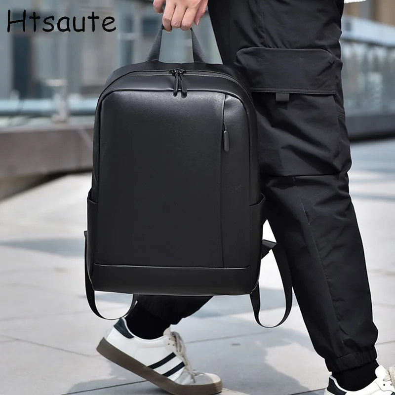 

PU Leather Men's Backpack Waterproof Laptop Backpacks Male Backpacking Multifunctional Large Capacity Travel Bag mochilas