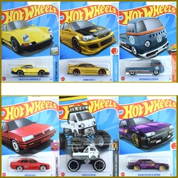 Hot Wheels Diecast Motocicleta Carro de brinquedo para meninos, Honda, Proton Saga, Volkswagen T2, Civic, Modelo Corvette Presente, 24B, 1:64