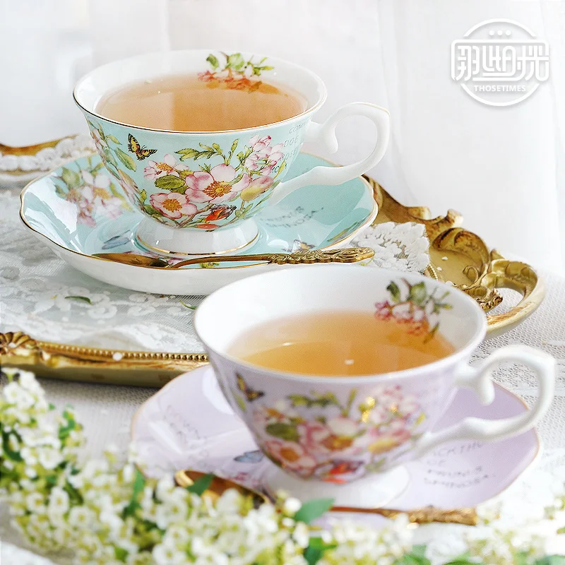 

Coffee cups and plates, European ceramic bone china cups, English tea sets, afternoon tea cups and plates