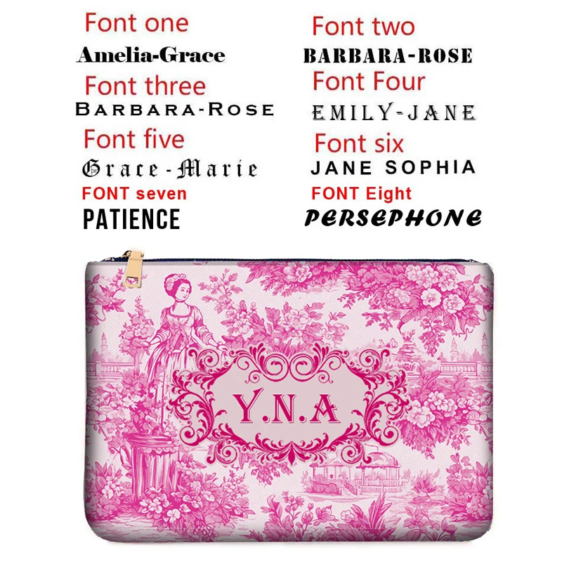 Europe America WOMAN BAG Fashion Designer Party Clutch Personalized Custom Print Name Letter Beach Bag Travel Cosmetic Bag