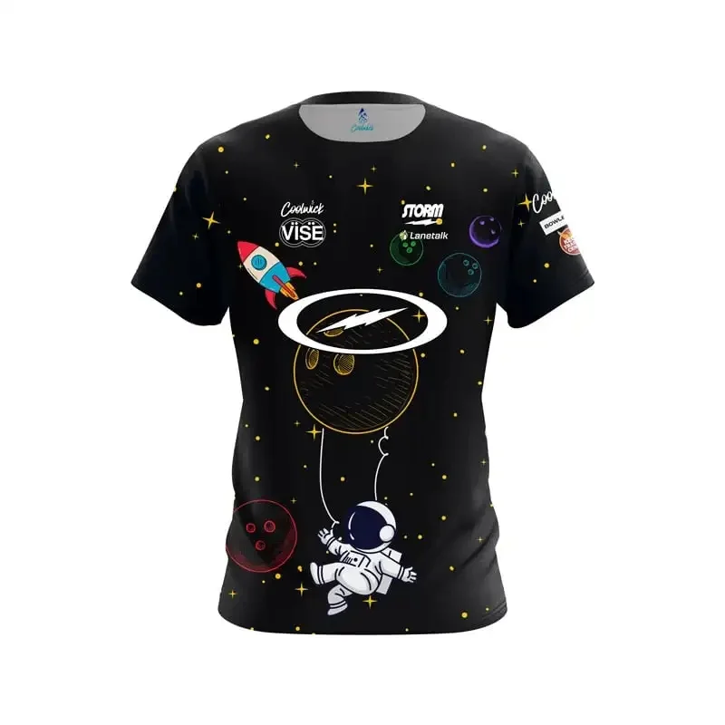 New Coolwick Bowling Jersey Printed Quick Drying Sports Casual Daily Men's Short Sleeved T-shirt Family Matching